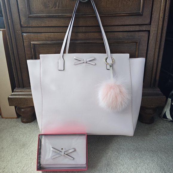 kate spade Handbags - Kate Spade Pink Tote Wallet Bundle